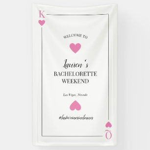 Banderoles Carte de jeu Las Vegas Bachelorette Bienvenue
