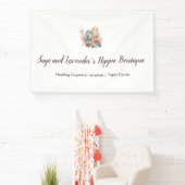 Banderoles Carte de visite cristaux et fleurs (Insitu)