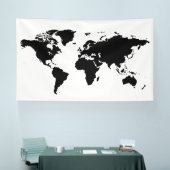 Banderoles Carte du monde (Salon professionnel)