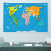 Banderoles Carte du monde (Salon professionnel)