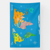 Banderoles Carte du monde (Verticale)