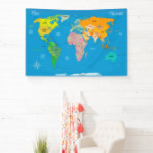 Banderoles Carte du monde (Insitu)