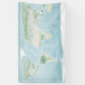 Banderoles Carte Explorateur de la surface de la Terre (Vertical)