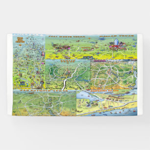 Banderoles Cartes de bande dessinée du Texas