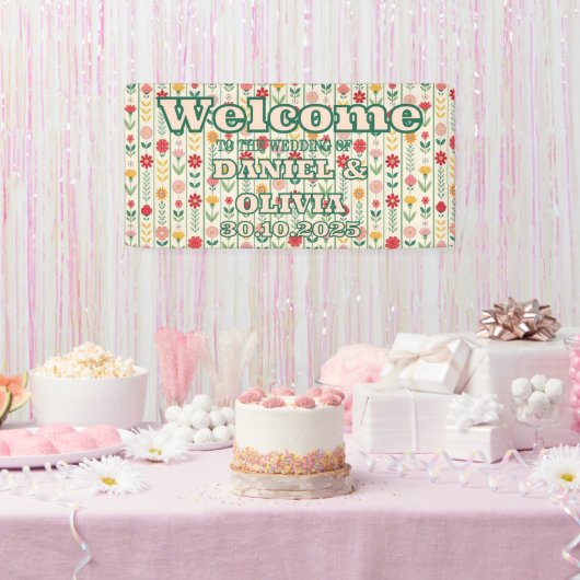 Banderoles Cartes de sièges de Fleur sauvage de printemps col (Fête)