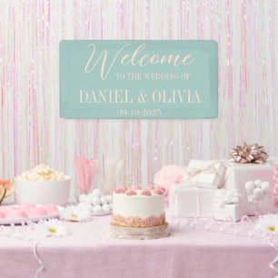 Banderoles Cartes de sièges vintages pour Mariage arc-en-ciel