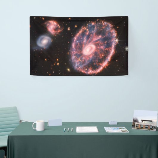 Banderoles Cartwheel Galaxy JWST James Webb Télescope spatial (Salon professionnel)