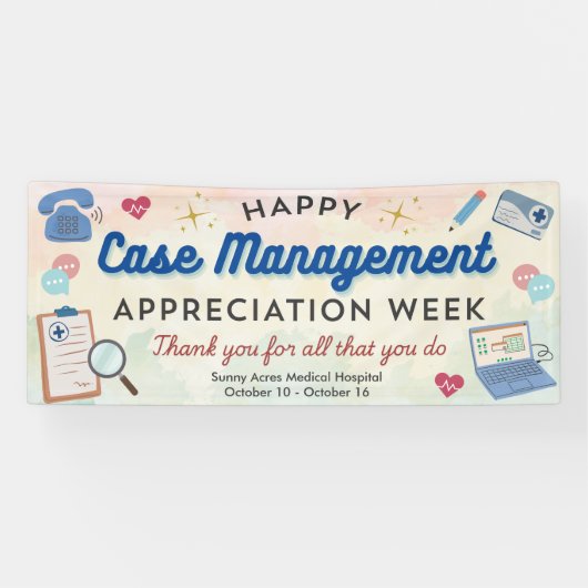 Banderoles Case Management Appreciation Week Banner (Horizontal)