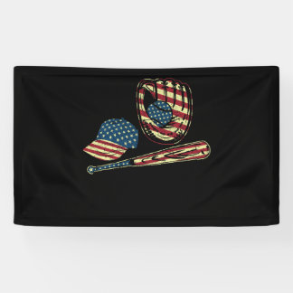 Banderoles Casque Et Bâtons De Baseball Américain Drapeau Lax