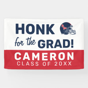 Banderoles Casque Ole Miss Football   bleu foncé