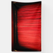 Banderoles Casque rouge rideau photo arrière (Vertical)