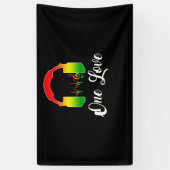 Banderoles Casques Rasta Reggae Musique Jamaïcaine Pride (Vertical)