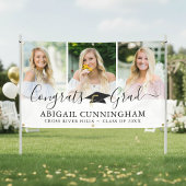 Banderoles Casquette de graduation moderne Script 3 Collage p