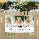 Banderoles Casquette de graduation moderne Script 3 Collage p