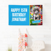 Banderoles Cat In Party Cone (En situation)