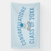 Banderoles Catégorie d'année Félicitations à l'école Diplôme  (Verticale)