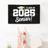 Banderoles Catégorie de 2025 Diplômé Senior 2025 (En situation)