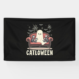 Banderoles Catloween Ghost Halloween