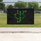 Banderoles Catnip Nepetalactone Formule chimique moléculaire (En situation)