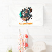 Banderoles Catsmonaute Astronaut Chat Ou Chat Spatial (En situation)