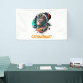 Banderoles Catsmonaute Astronaut Chat Ou Chat Spatial (Salon professionnel)