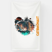 Banderoles Catsmonaute Astronaut Chat Ou Chat Spatial (Vertical)