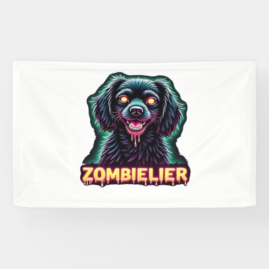 Banderoles Cavalier King Charles Spaniel CKCS Zombie Dog Hall (Horizontal)