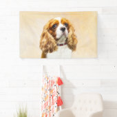 Banderoles Cavalier King Charles Spaniel Peinture originale (En situation)