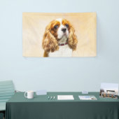 Banderoles Cavalier King Charles Spaniel Peinture originale (Salon professionnel)