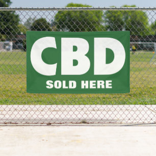Banderoles CBD vendu ici promotion de la petite entreprise
