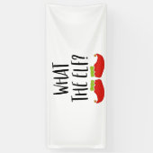 Banderoles Ce que l'elfe drôle Noël Elfe Père Noël (Vertical)