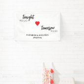 Banderoles Ce soir nous mangeons, demain nous faisons le dîne (Insitu)