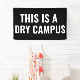 Banderoles Ceci est un pavillon de drapeau de Campus sec
