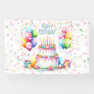 Banderoles Célébration d'anniversaire joyeux