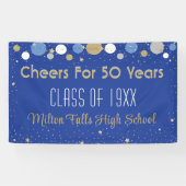 Banderoles Célébration de 50 ans Bandeau de la Réunion (Horizontal)