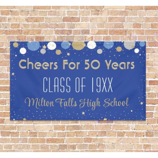 Banderoles Célébration de 50 ans Bandeau de la Réunion