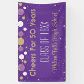 Banderoles Célébration de 50 ans Bandeau de la Réunion (Vertical)