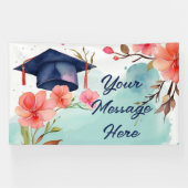Banderoles Célébration de la graduation de l'aquarelle (Horizontal)