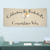 Banderoles Célébration de la mariée à la douche / Gingembre d (Salon professionnel)