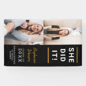 Banderoles Célébration de la photo personnalisée (Horizontal)