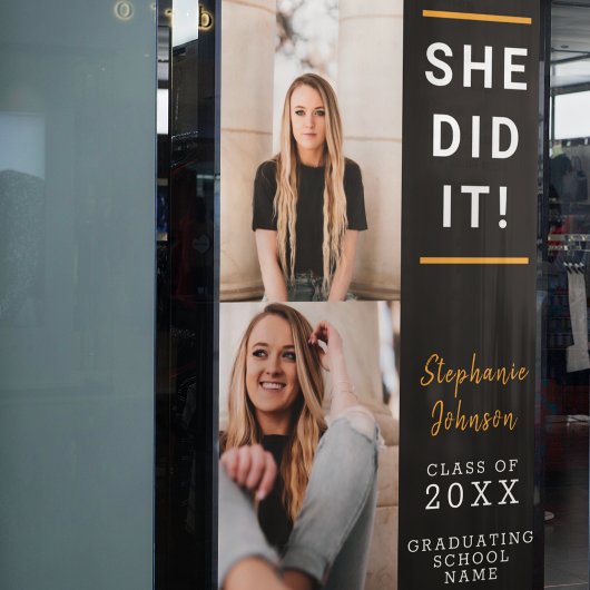 Banderoles Célébration de la photo personnalisée