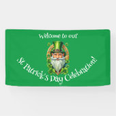 Banderoles Célébration de la Saint-Patrick Leprechaun (Horizontal)