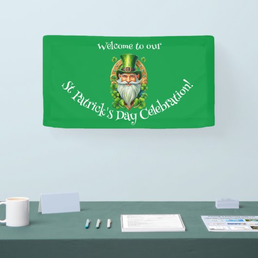 Banderoles Célébration de la Saint-Patrick Leprechaun (Salon professionnel)