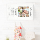 Banderoles Célébration de la vie Accueil photo multiple (En situation)