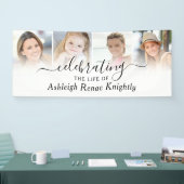 Banderoles Célébration de la vie Mémorial 4 Script photo (Salon professionnel)