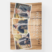 Banderoles Célébration de la vie Pays Bois rustique Photo (Verticale)