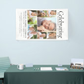 Banderoles Célébration de la vie Photo Collage Hommage (Salon professionnel)