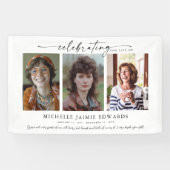 Banderoles Célébration de la vie | Photo des funérailles comm (Horizontal)