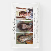 Banderoles Célébration de la vie | Photo des funérailles comm (Verticale)