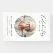 Banderoles Célébration De La Vie Photo Funeral Memorial Servi (Horizontal)